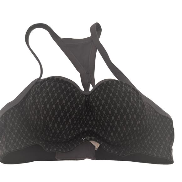 Victoria's Secret VSX Sport Black & Grey Halter Sports Bra Size 32B - Picture 1 of 6
